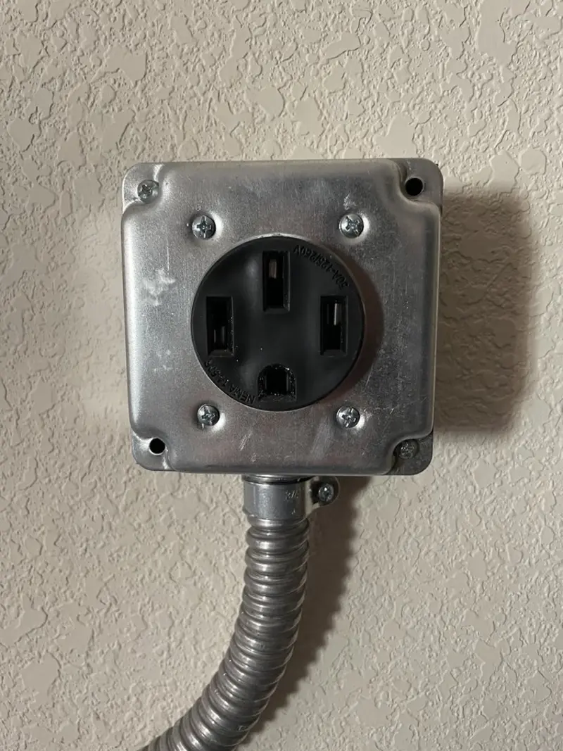 NEMA 14-50 outlet installed for Electrical Panel Upgrade in Hillcrest