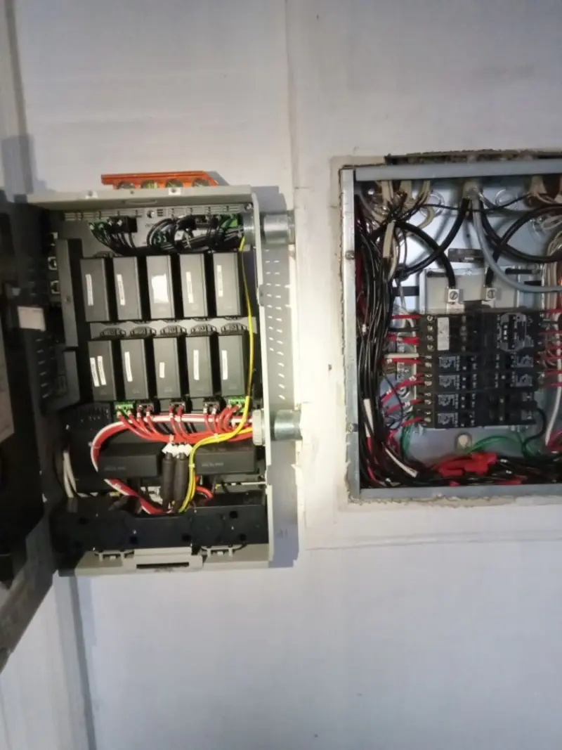 Electrical panel upgrade completed for Security Camera Wiring in Hillcrest